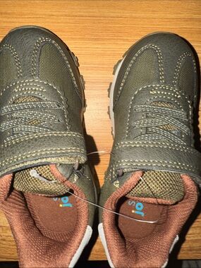 Carter's Olive Green and Brown Kids Sneakers